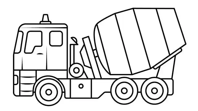 亲子简笔画:油罐车画画