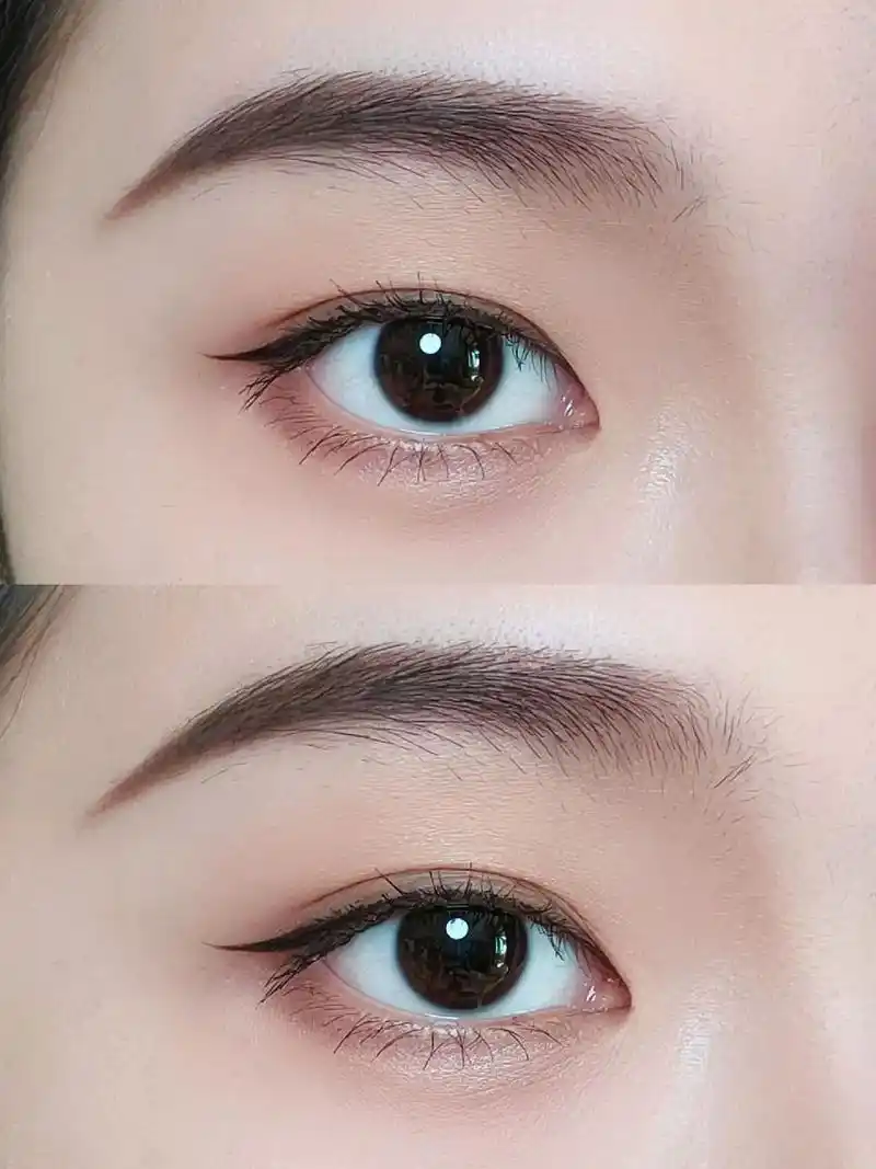 落尾眉教程来了~不会画眉的看过来!落尾眉的眉尾低且长→可以 - 抖音