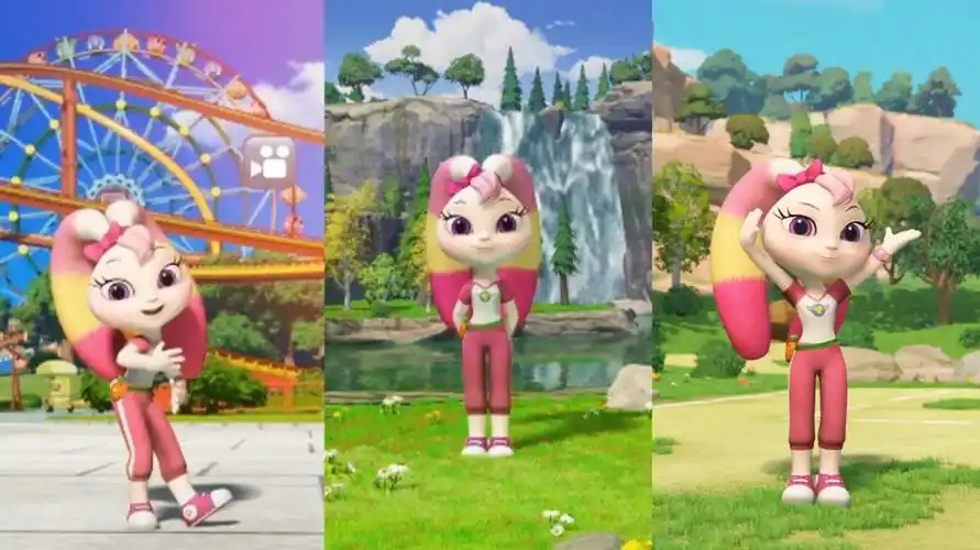 宇宙护卫队:彩虹小可爱又出新舞了,两只耳朵长长的真好看-母婴亲子