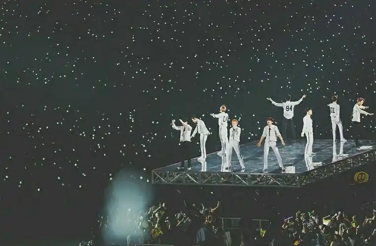 有exo九人合体的可以做电脑壁纸的高清图嘛放大不失真最好是演唱会上