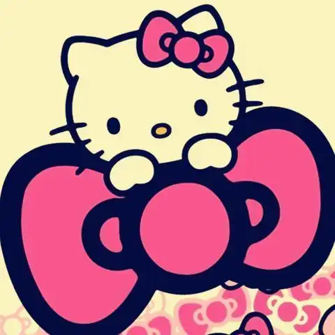 hellokitty粉色简笔画