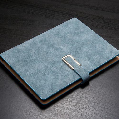 简约a5活页本带扣皮面笔记本文具办公工作商务记事本大号加厚小清新