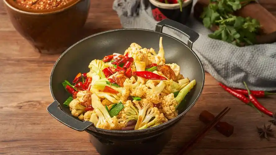 干锅有机花菜图片