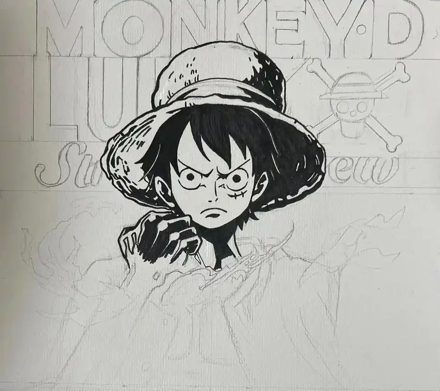 海贼王 #路飞 #画画 #沉浸式画画 #动漫人 - 抖音