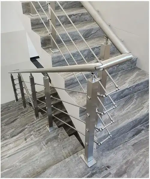 金日盛楼梯护栏楼梯扶手护栏不锈钢楼梯扶手立柱室内外自装楼梯方管