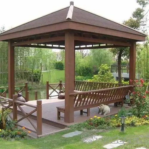 仿古木亭子的设计在现代建筑中焕发出崭新的生命力,成为历久弥新的