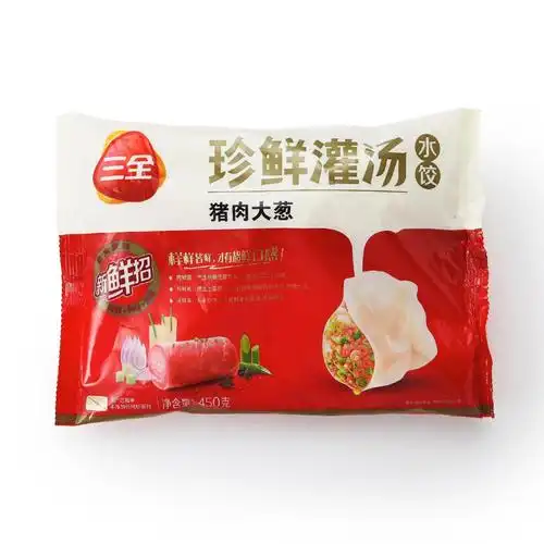 三全水饺 猪肉大葱水饺30只袋装450g