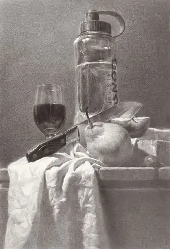 画素描静物这几点一定要记牢,否则塑造得再好,也是低分