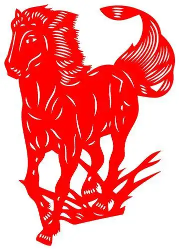 到成功手工剪纸 勤奋励志 书房挂画刻纸eb40生肖马剪纸马到成功喜庆装