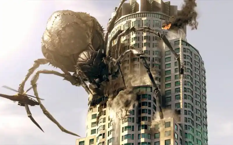 美国出现50米巨型 蜘蛛,军队都奈何不了它,最后却被一个胖子打败