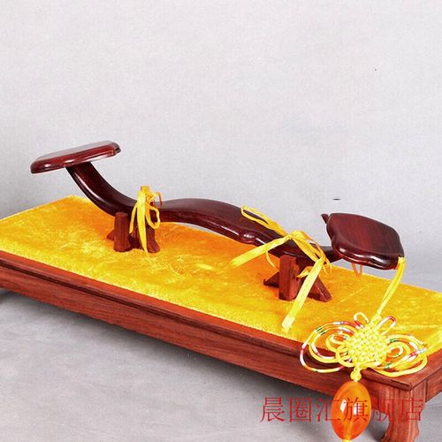 晨圈汇 印度小叶紫檀中式家居如意装饰品摆件红木如意造型婚庆礼品