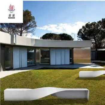 户外椅子公园长椅商场座椅玻璃钢休闲椅麻花坐座椅景观休息扭曲长 150