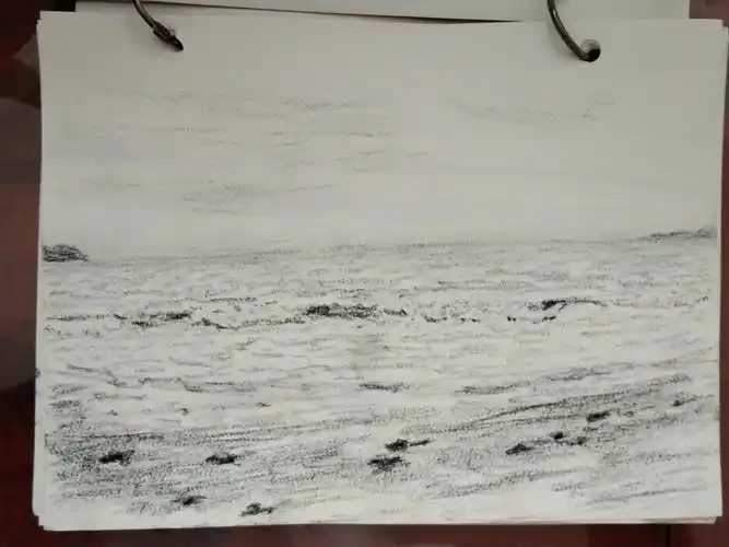 海之恋——一色海景素描写生