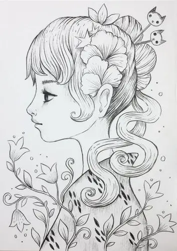 收集   点赞  评论  黑白 线稿 手绘 装饰画 0 2708 海的蓝hwk  发布