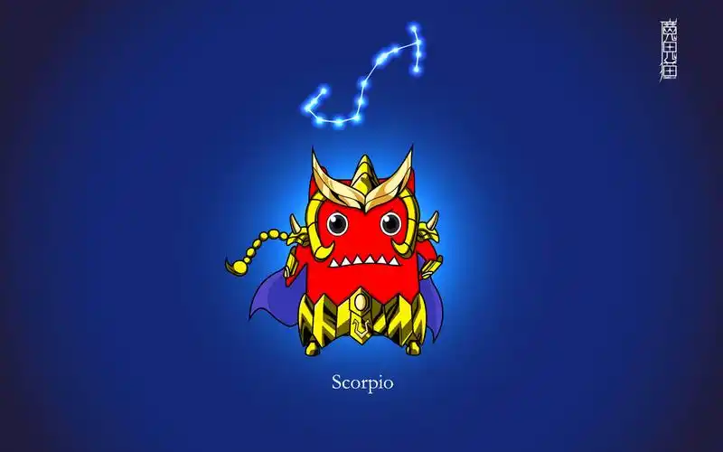 魔鬼猫,zombiescat,十二星座,可爱,萌,天蝎座魔鬼猫壁纸图片