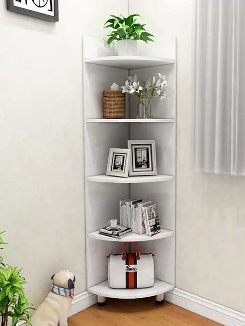 转角柜现代简约客厅角落墙角收纳三角形卧室小角收纳柜边角置物架