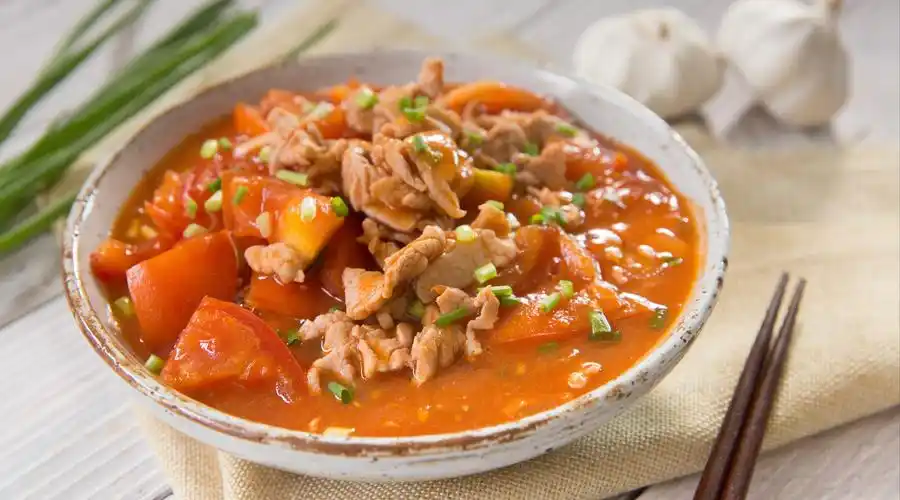 大胆尝试肉肉新做法,番茄烩肉片