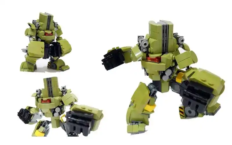 乐高moc教程作品 环太平洋机甲猎人 切尔诺阿尔法号 拼搭指南教程