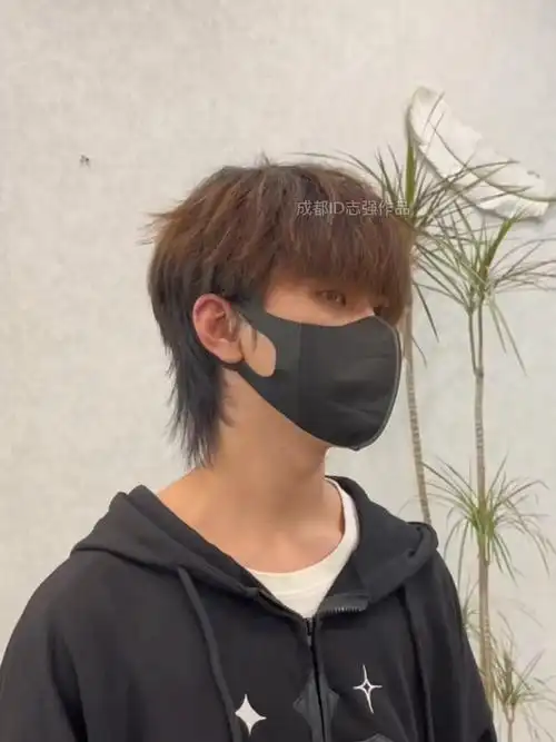 狼尾男凌乱日系长发纹理