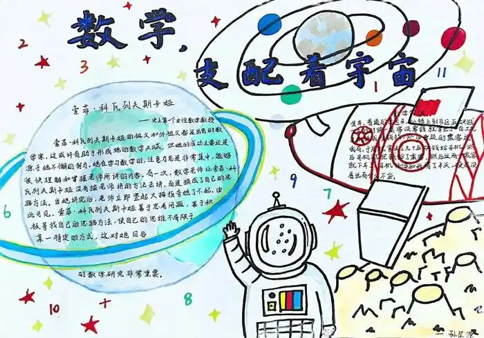 第一张数学家的故事手抄报六年级上册数学家的故事手抄报怎么画