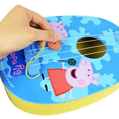 小猪佩奇玩具可弹奏乐器尤克里里儿童吉他玩具男女孩初学者1-3岁--买