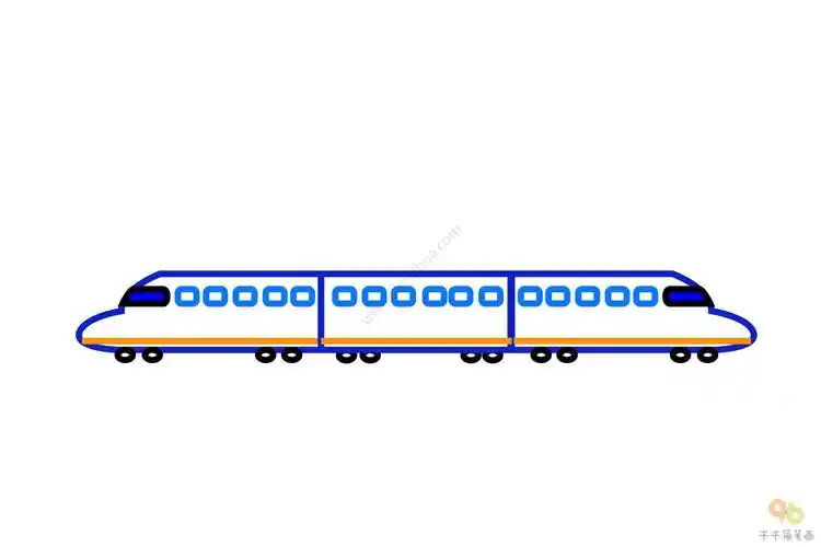 高铁简笔画