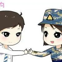 武警军恋漫画情侣头像_微信头像图片大全