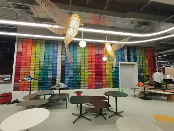 布料材质墙落地