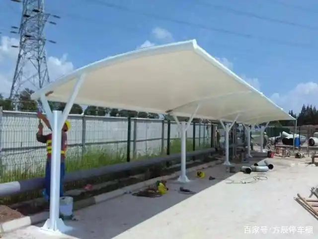 国产品牌"方辰"膜结构电动车停车棚款式