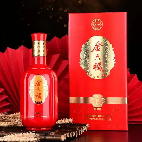 金六福 金世纪·经典版 50度浓香型白酒500ml*6瓶礼盒装 231.