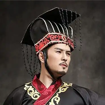 古装皇帝帽子古代帝王冕冠战国诸侯帽子齐王头冠秦朝秦始皇天子帽