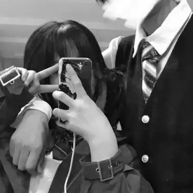 情头情侣双人头像两张黑白高清好看