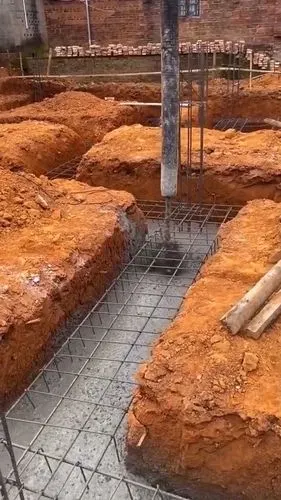 农村建房基础,这个地基建得真好