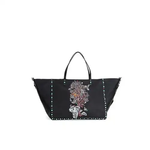 valentino 新季"生命之树"铆钉托特包 双面可逆背包 $