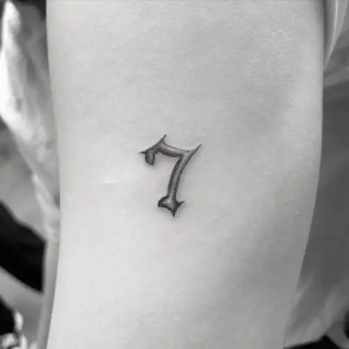 数字纹身立体数字温哥华纹身