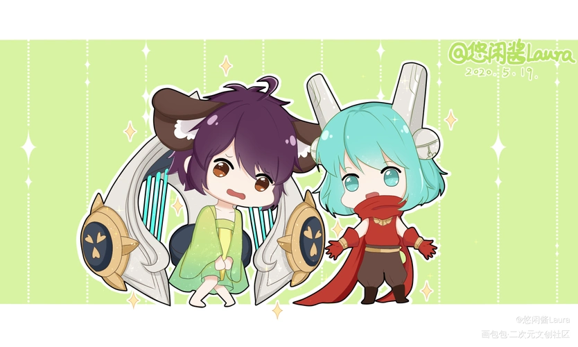 王者荣耀李信花木兰公孙离大乔百里守约平涂q版求点评我要上首推壁纸