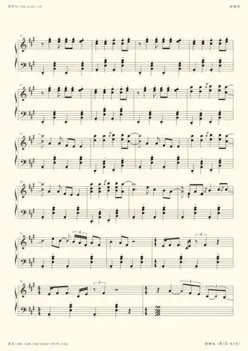 钢琴谱 - 猪猪侠