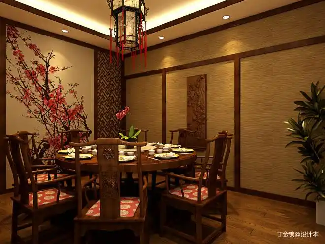 餐饮空间500平米装修案例_效果图 - 土菜馆改造项目 - 设计本