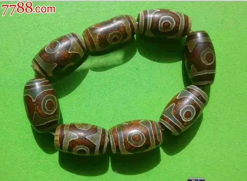 天珠型玛瑙手串