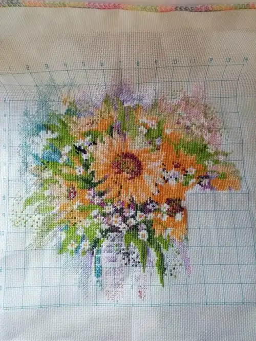 十字绣小图向日葵