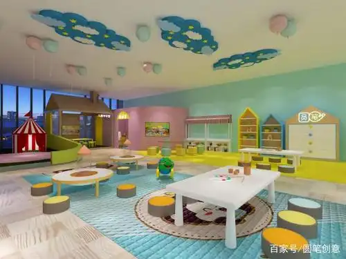 圆笔儿童创意手工坊空间--原创设计