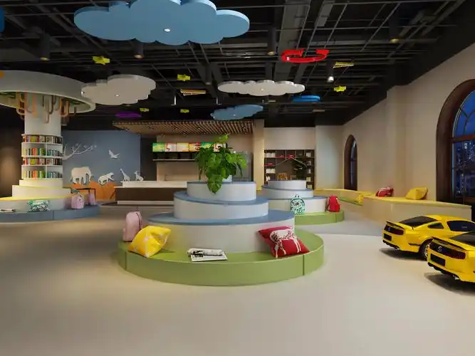 商场游乐园装修效果图 儿童游乐园装修设计样板间图片 190平米_大鱼装