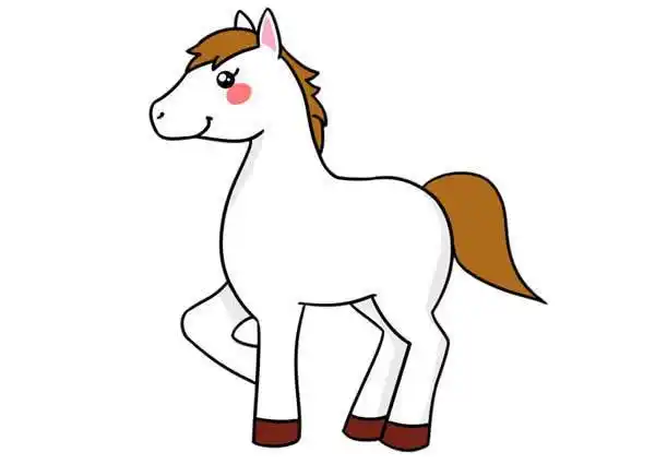 小马的简笔画 最新小马的简笔画简单