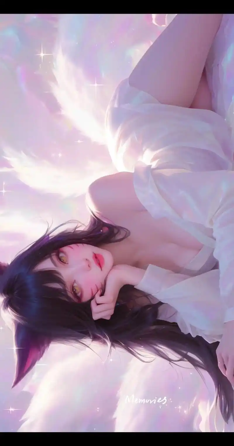 穿着白衬衣的狐狸,美吗?#lol #阿狸 #kda女团 #狐 - 抖音