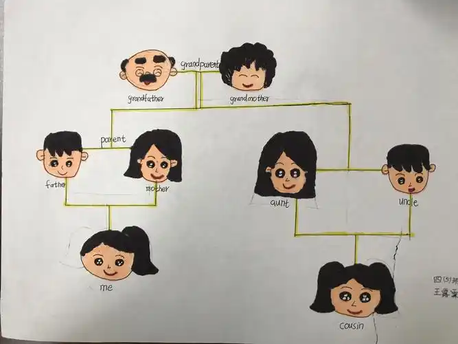 my family tree ——东康新教育学校四年级英语作业展