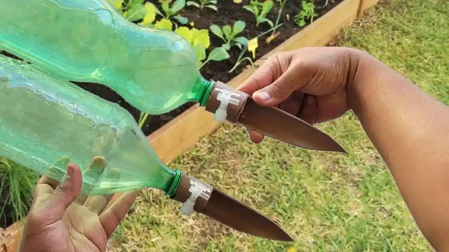 塑料瓶大妙用,改成自动浇花神器,出差一个月不用浇水