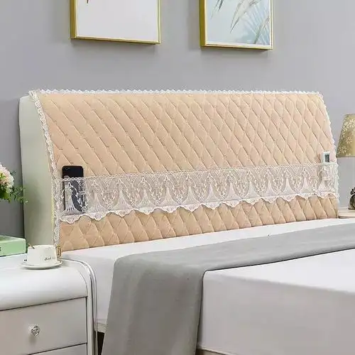 床头罩套全包ins公主风欧式木头床头套罩靠背软包防尘罩2022新款