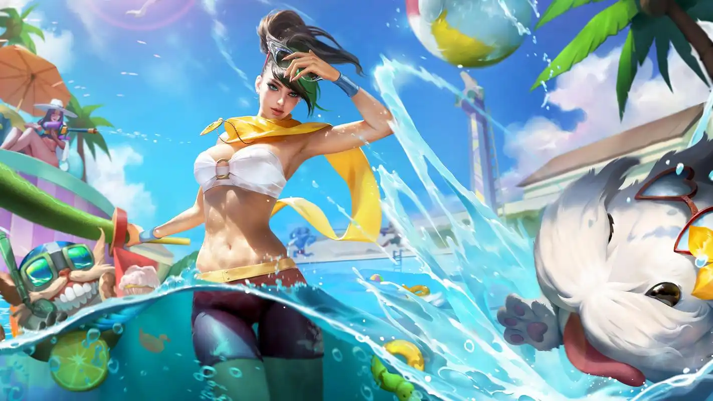 泳池派对臻彩原画分享