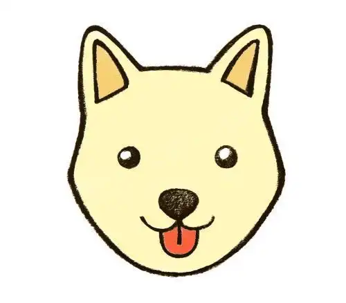 头像简笔画图片大全可爱牛头梗犬简笔画儿童简单的动物简笔画忠诚的狗
