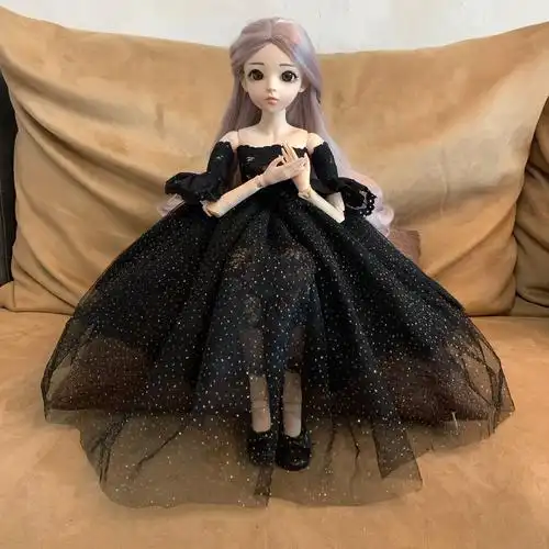 60厘米通用富华达芭比娃娃精灵婚纱时尚上衣裤子套装换装古装服60厘米